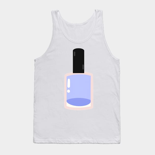 Blue nail polish bottle Tank Top by mia-alice85